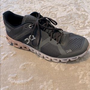 Like-New Grey and Pink On Running Cloud Shoes